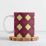 Ruby Gold African Ankara Pattern Ceramic Mug