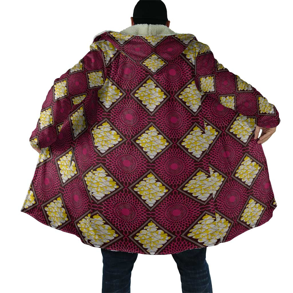 Ruby Gold African Ankara Pattern Cloak