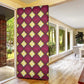 Ruby Gold African Ankara Pattern Door Cover