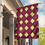 Ruby Gold African Ankara Pattern Garden Flag
