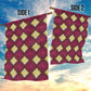Ruby Gold African Ankara Pattern Garden Flag