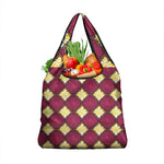 Ruby Gold African Ankara Pattern Grocery Bag