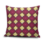 Ruby Gold African Ankara Pattern Pillow Cover