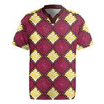 Ruby Gold African Ankara Pattern Rugby Jersey