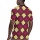 Ruby Gold African Ankara Pattern Rugby Jersey