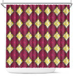 Ruby Gold African Ankara Pattern Shower Curtain