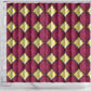 Ruby Gold African Ankara Pattern Shower Curtain