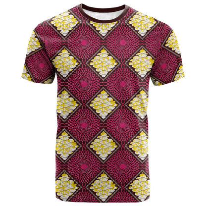 Ruby Gold African Ankara Pattern T shirt
