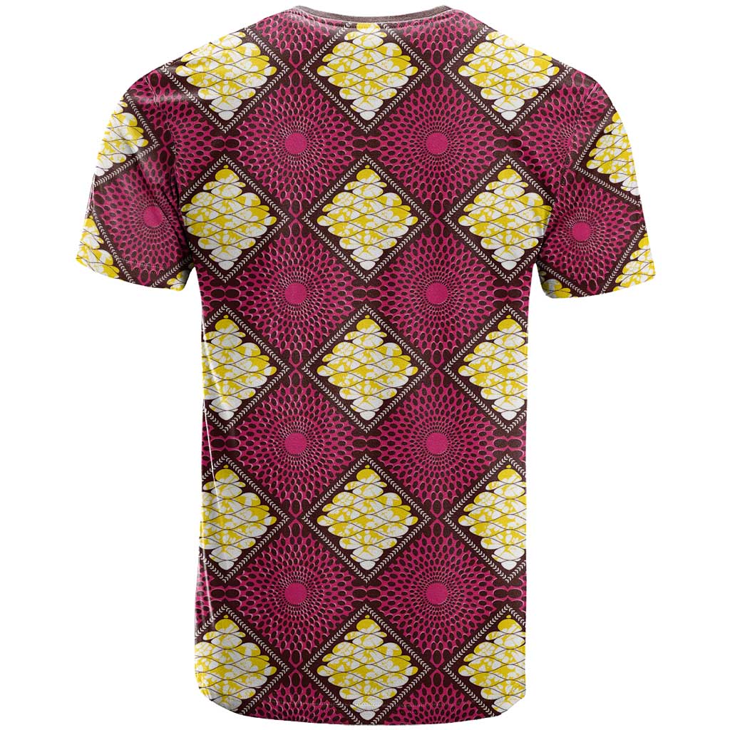 Ruby Gold African Ankara Pattern T shirt