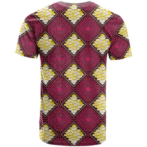 Ruby Gold African Ankara Pattern T shirt
