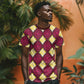 Ruby Gold African Ankara Pattern T shirt