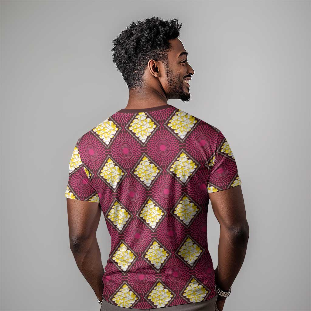 Ruby Gold African Ankara Pattern T shirt