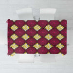 Ruby Gold African Ankara Pattern Tablecloth