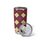 Ruby Gold African Ankara Pattern Tumbler Cup