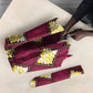 Ruby Gold African Ankara Pattern Umbrella
