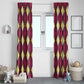 Ruby Gold African Ankara Pattern Window Curtain