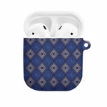 Indigo Diamond African Ankara Pattern AirPods Case