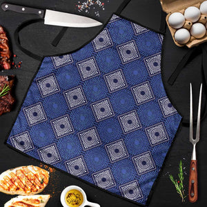 Indigo Diamond African Ankara Pattern Apron