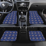 Indigo Diamond African Ankara Pattern Car Mats