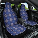 Indigo Diamond African Ankara Pattern Car Seat Cover