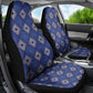 Indigo Diamond African Ankara Pattern Car Seat Cover