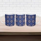 Indigo Diamond African Ankara Pattern Ceramic Mug