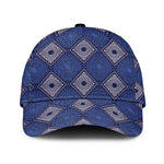 Indigo Diamond African Ankara Pattern Classic Cap