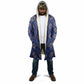 Indigo Diamond African Ankara Pattern Cloak
