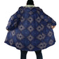 Indigo Diamond African Ankara Pattern Cloak