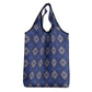 Indigo Diamond African Ankara Pattern Grocery Bag
