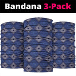 Indigo Diamond African Ankara Pattern Neck Gaiter