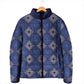 Indigo Diamond African Ankara Pattern Padded Jacket