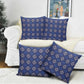 Indigo Diamond African Ankara Pattern Pillow Cover