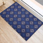 Indigo Diamond African Ankara Pattern Rubber Doormat