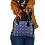 Indigo Diamond African Ankara Pattern Shoulder Handbag