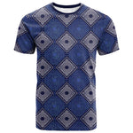 Indigo Diamond African Ankara Pattern T shirt