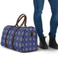 Indigo Diamond African Ankara Pattern Travel Bag