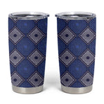 Indigo Diamond African Ankara Pattern Tumbler Cup