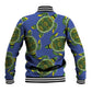 Emerald Turtle African Ankara Pattern Baseball Jacket