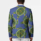 Emerald Turtle African Ankara Pattern Blazer