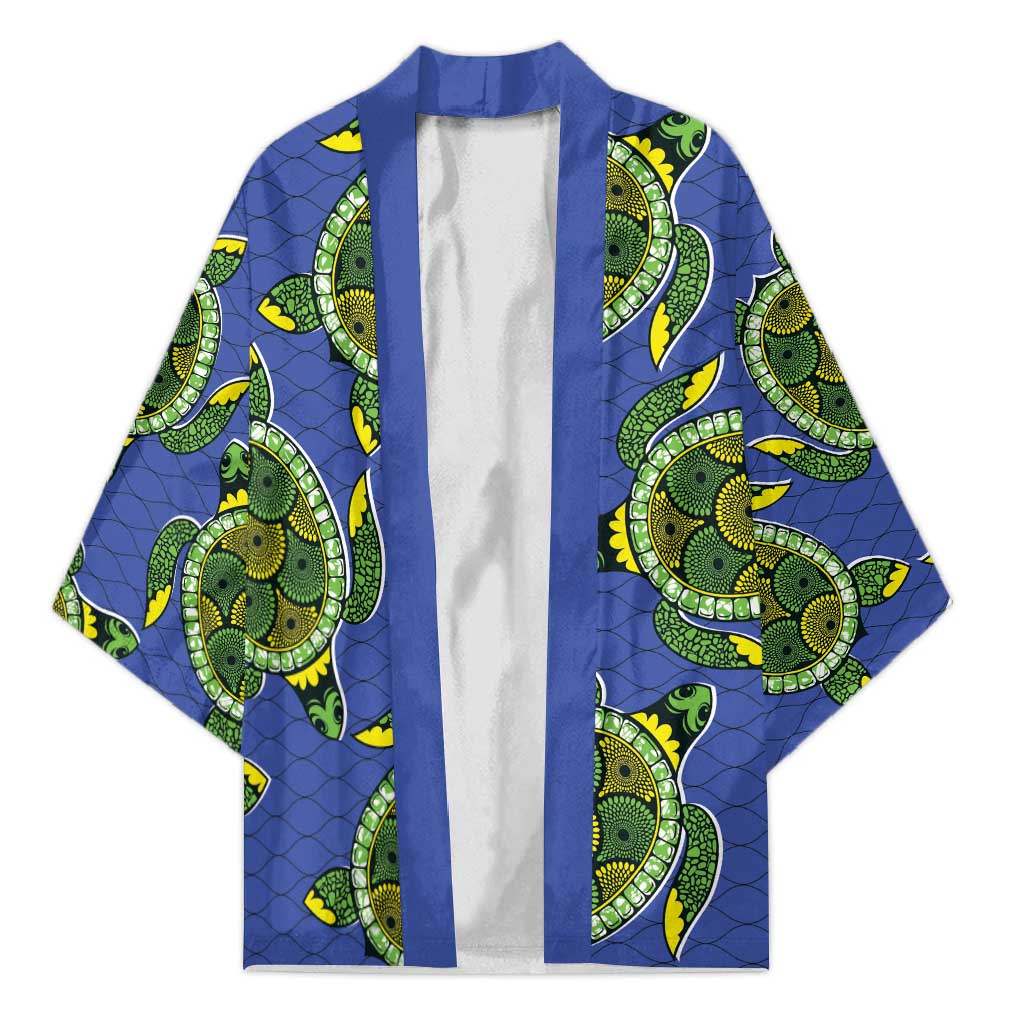 Emerald Turtle African Ankara Pattern Kimono