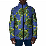 Emerald Turtle African Ankara Pattern Padded Jacket