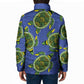 Emerald Turtle African Ankara Pattern Padded Jacket