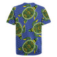Emerald Turtle African Ankara Pattern Rugby Jersey