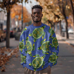 Emerald Turtle African Ankara Pattern Sweatshirt