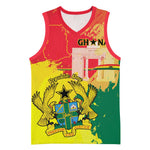 Personalized Ghana Republic Day Basketball Jersey Black Star Square - Grunge Style LT15