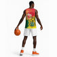 Personalized Ghana Republic Day Basketball Jersey Black Star Square - Grunge Style LT15
