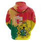 Personalized Ghana Republic Day Hoodie Black Star Square - Grunge Style