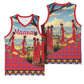 Maasai Adumu Dance Basketball Jersey Shuka Pattern - Kenya Safari LT15