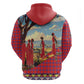 Maasai Adumu Dance Hoodie Shuka Pattern - Kenya Safari